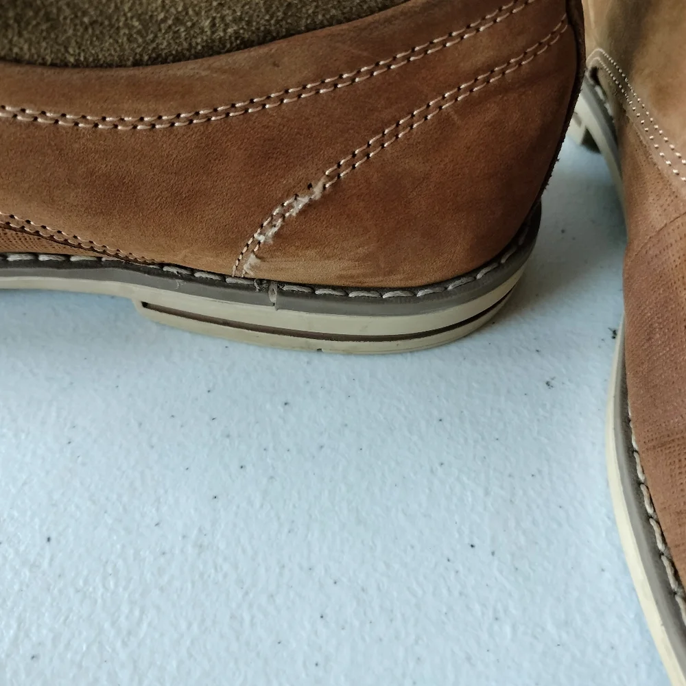 Steve Madden mens lace up brown Oxford shoes 12 preppy Office Comfort
